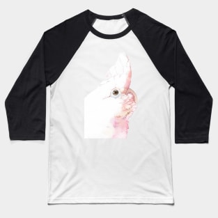 Tanimbar corella goffin&#39;s cockatoo watercolor portrait Baseball T-Shirt